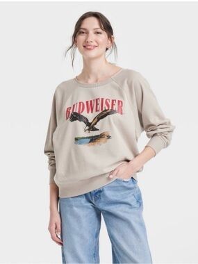Budweiser Sweatshirt NEW Eagle Graphic Size XS